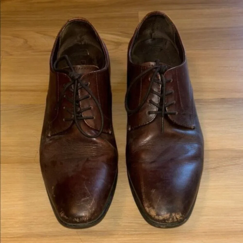 Express Dark Brown Men's Oxfords